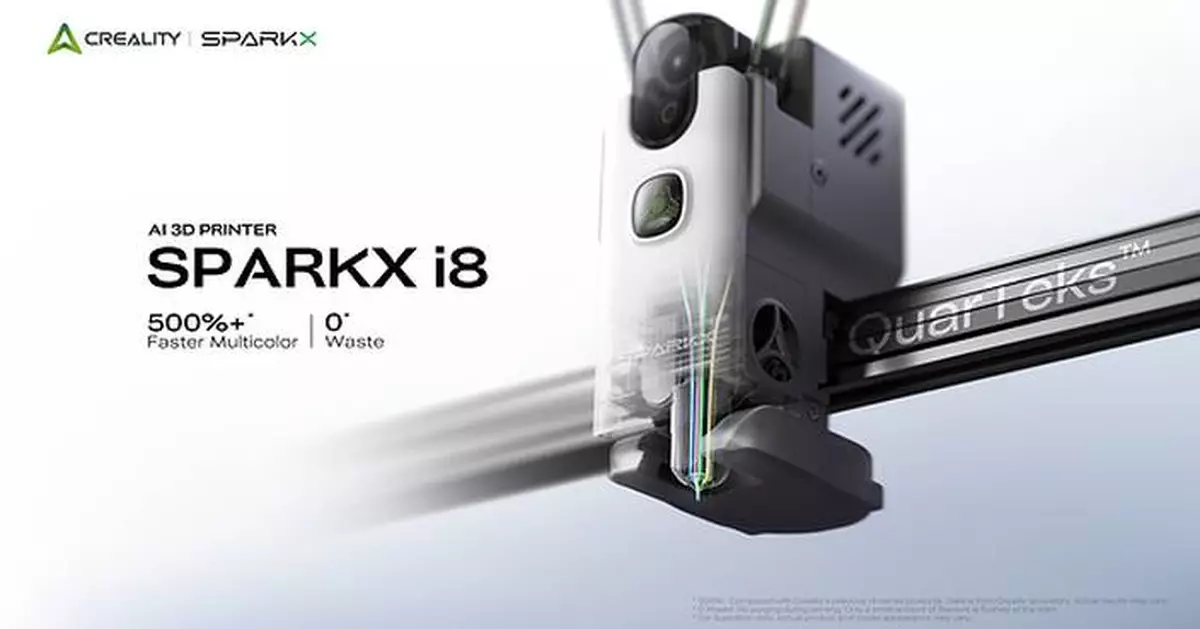 Creality Launches SPARKX i8 on Indiegogo at $289, Bringing Fastest, No-Purge-Waste Printing