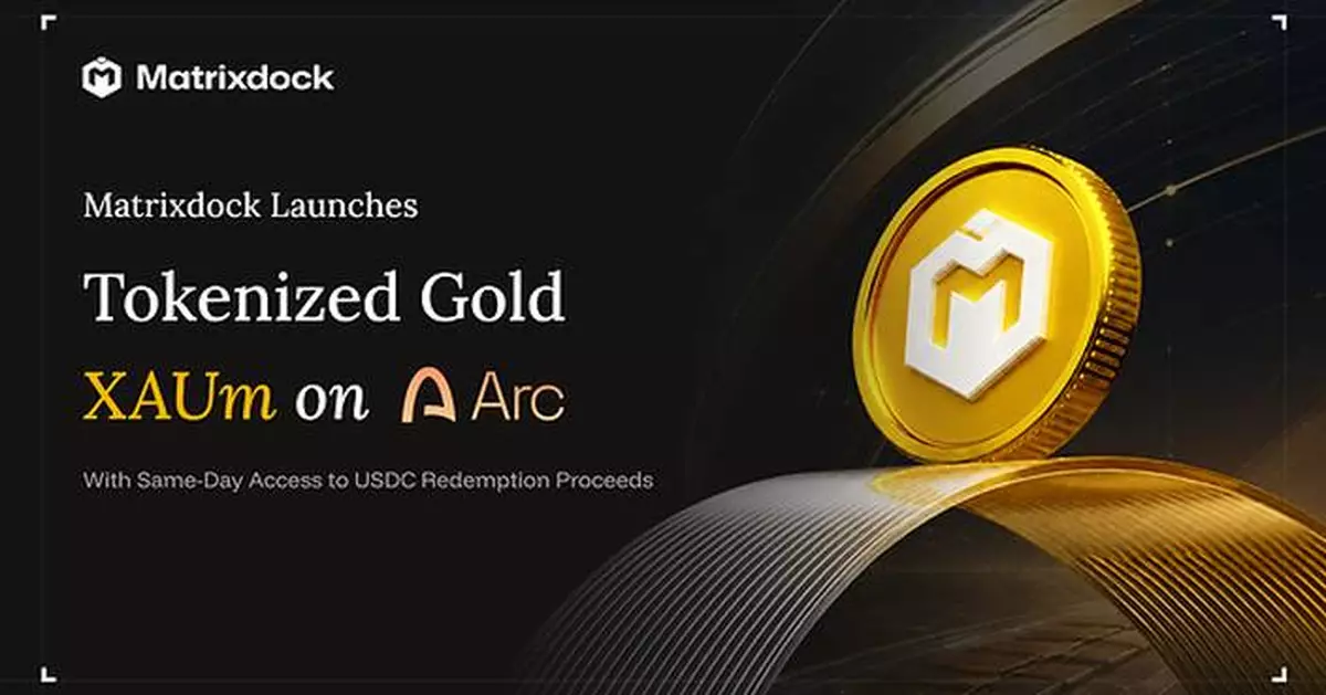 Matrixdock Brings Tokenized Gold XAUm to Arc With Same-Day USDC Redemption