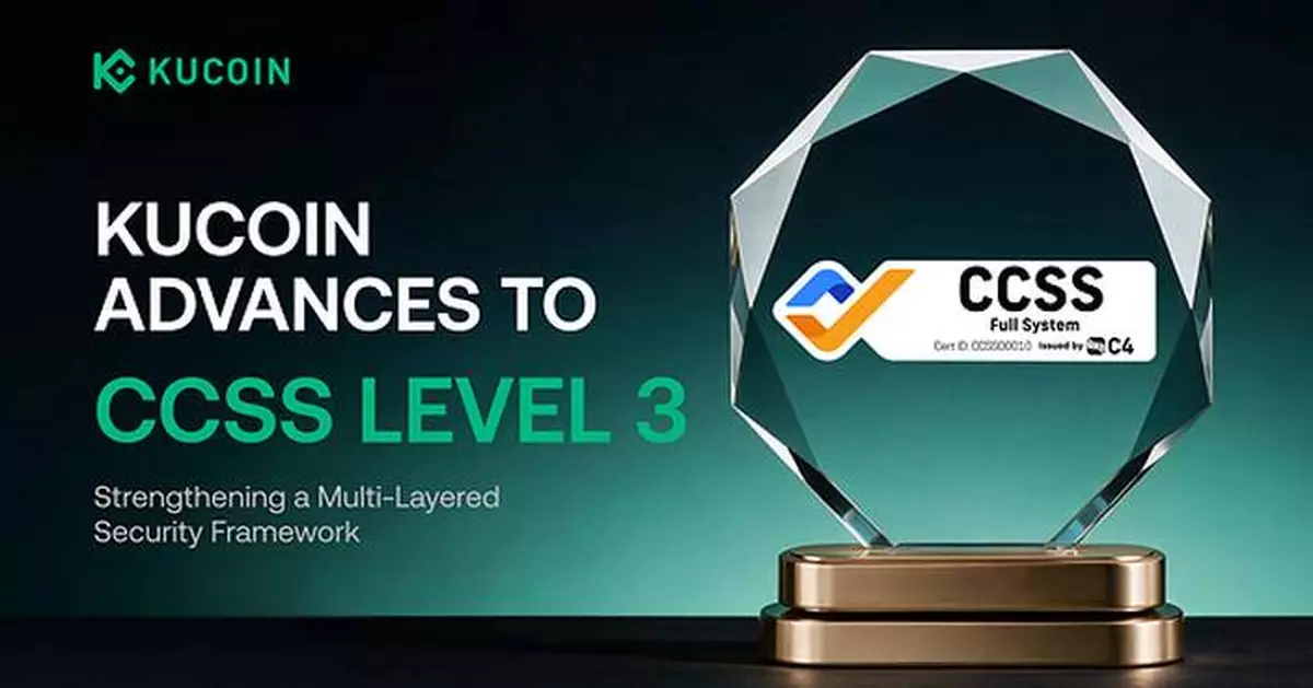 KuCoin Adds CCSS Level 3 Certification to Its Multi-Layered Security Framework, Strengthening Trust Infrastructure for Digital Assets