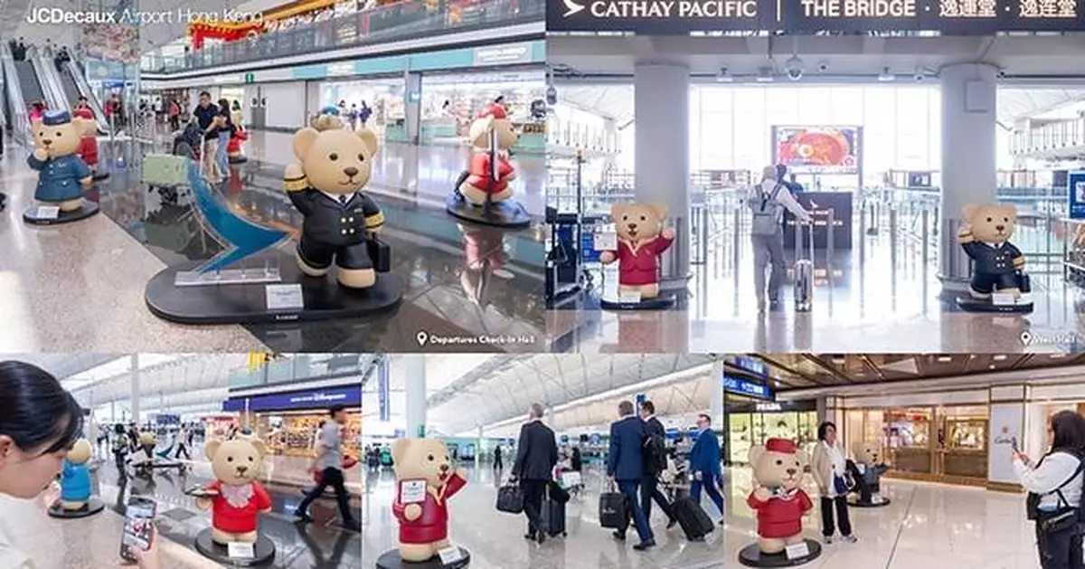 Cathay 80th Anniversary Classic Uniform Bears have landed at Hong Kong International Airport
