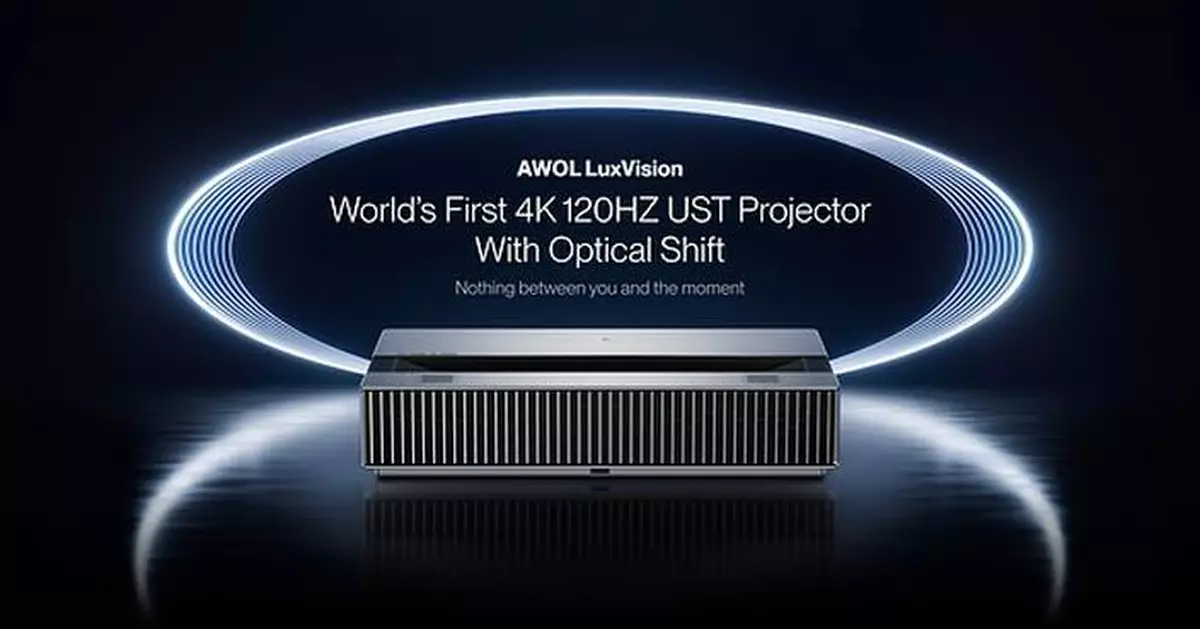 AWOL Vision Opens Pre-Orders for LuxVision: World's First Optical-Shift 4K 120Hz Projector