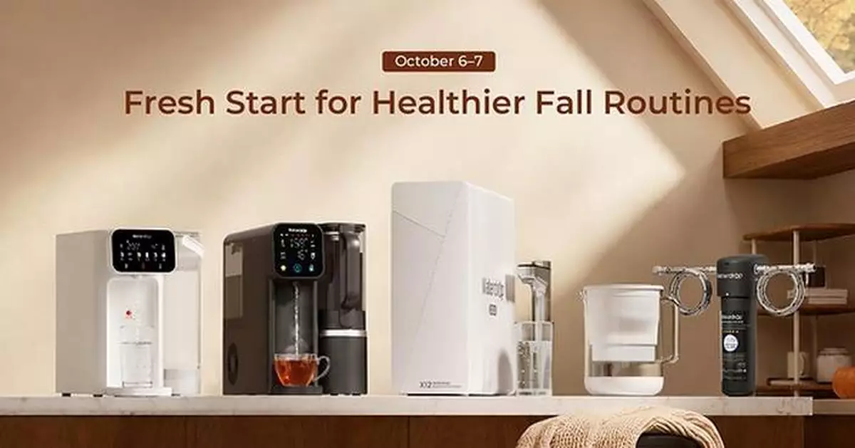 Waterdrop Filter Brings Better Water to Healthier Fall Routines This Prime Big Deal Days