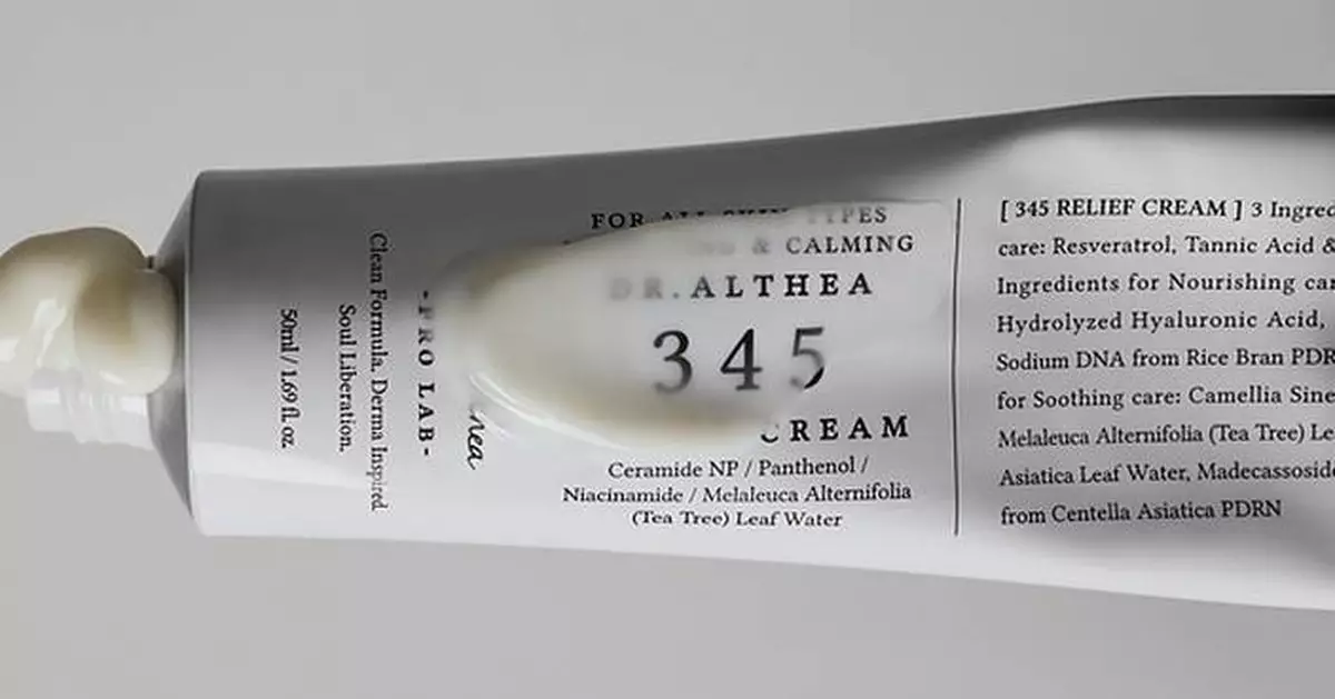 K-Beauty Leader Dr.Althea Hits 35 Million Global Sales for 345 Relief Cream, Unveils Expanded 345 Relief Line
