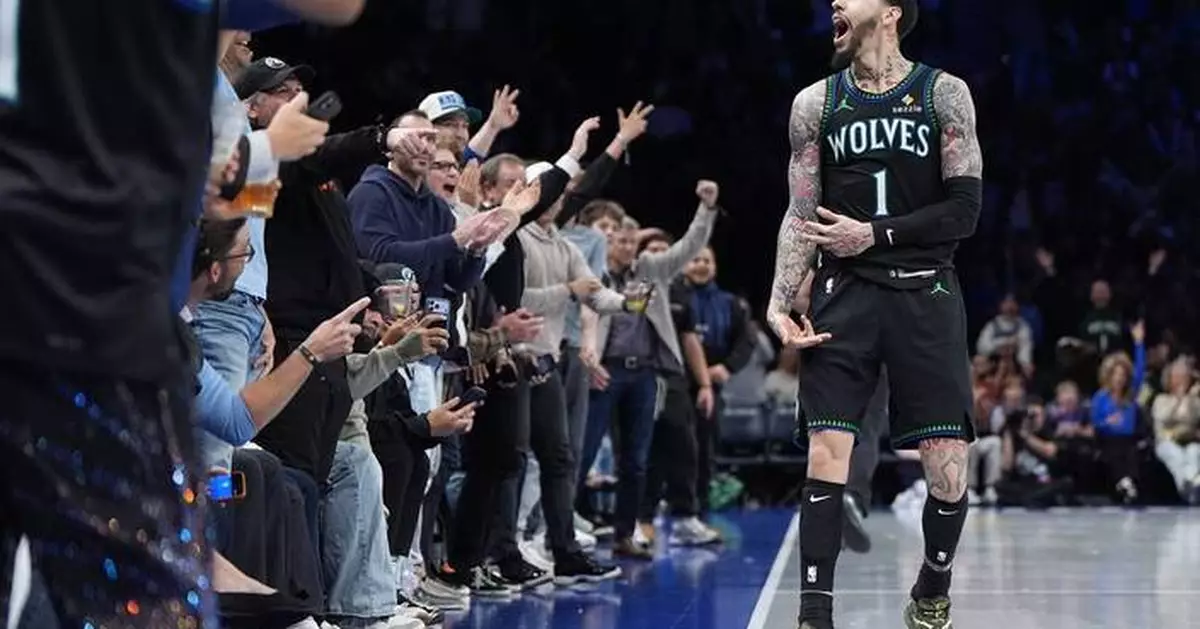 Timberwolves blow out Clippers 127-101 behind Ball's 24 points for 1st win without Edwards