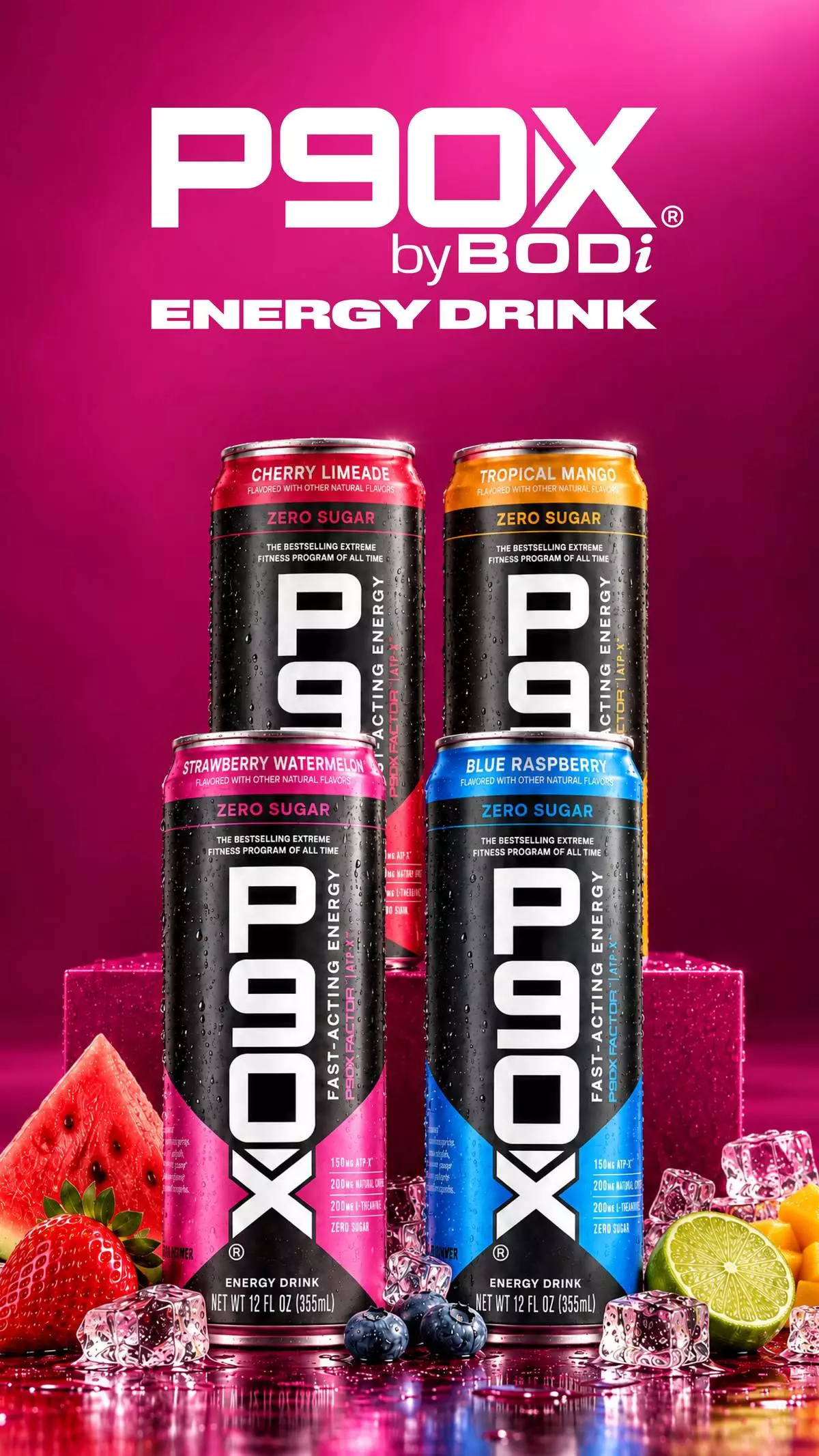 BODi expands P90X performance portfolio with P90X Energy Drinks.
