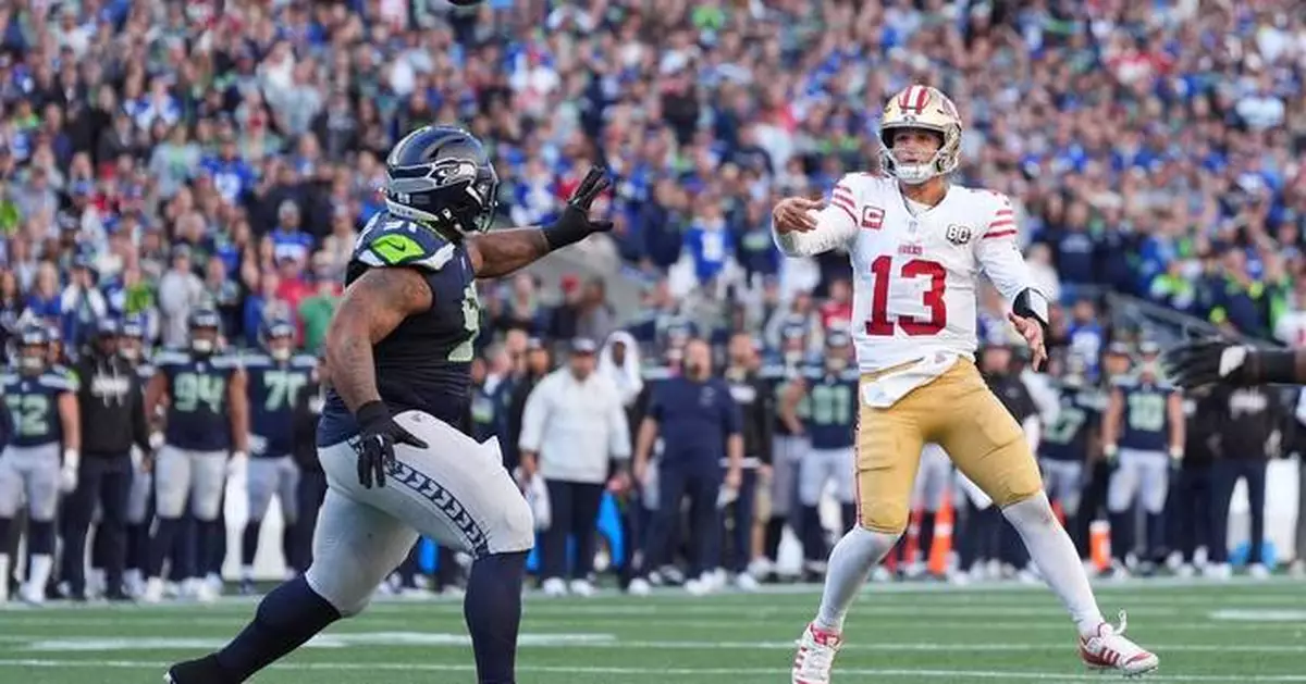 Brock Purdy leads 2 late scoring drives to deliver a 32-29 win for the 49ers over the Seahawks