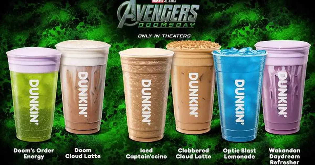 Dunkin’® Assembles with Marvel Studios’ “Avengers: Doomsday” for an Epic New Menu and Limited-Edition Collectibles