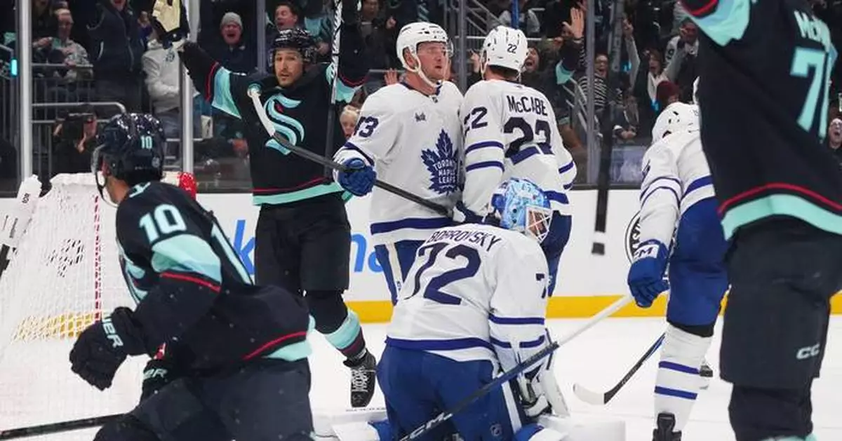 Kraken outlast Maple Leafs 5-4 to spoil No. 1 overall pick Gavin McKenna’s big game