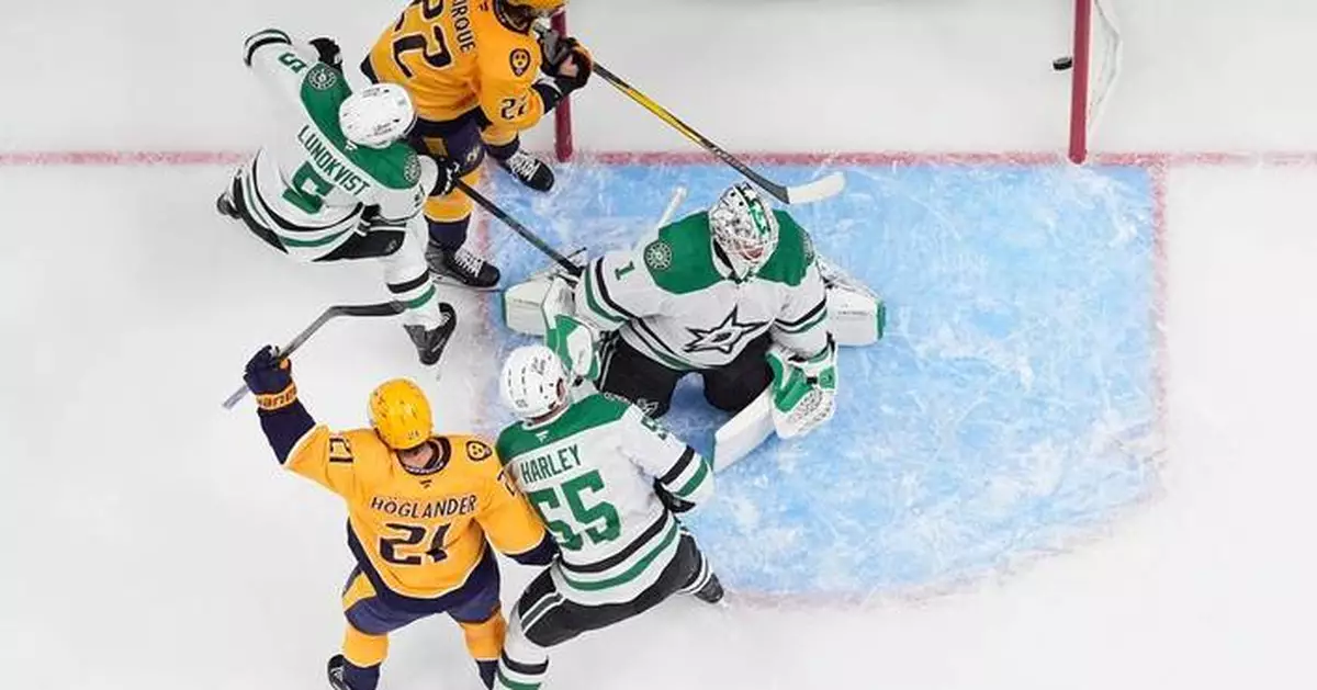 Saros makes 29 saves as Predators beat Stars 2-1