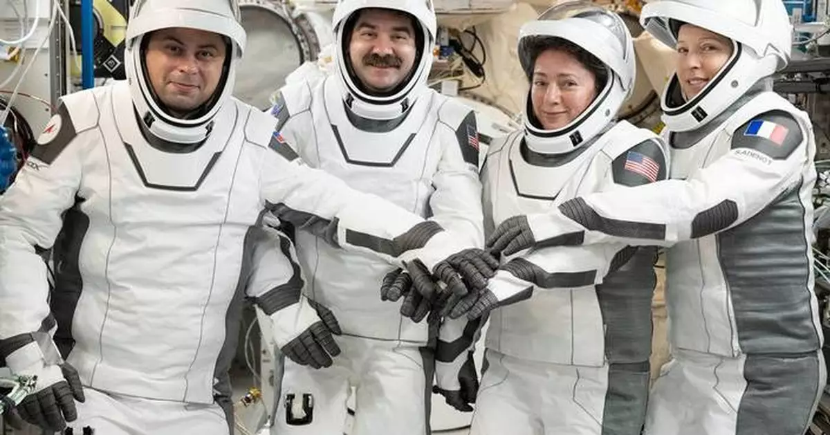 Four astronauts return to Earth after eight months in space