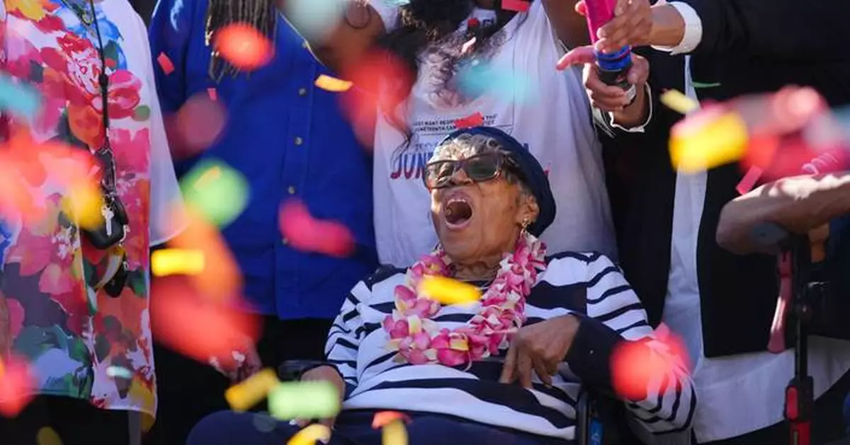 Opal Lee, 'grandmother of Juneteenth,' spends 100th birthday at the center of celebrations in Texas