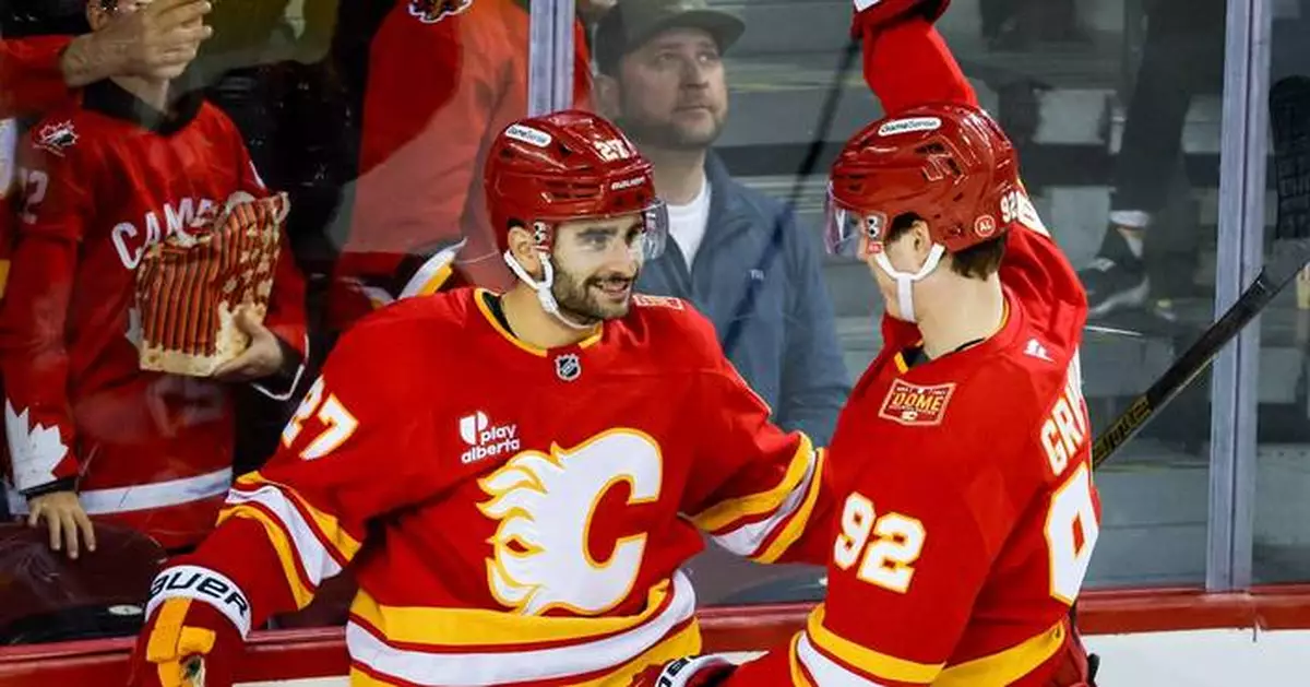 Flames beat Kraken 6-2 behind career-best 4 points from Matt Coronato