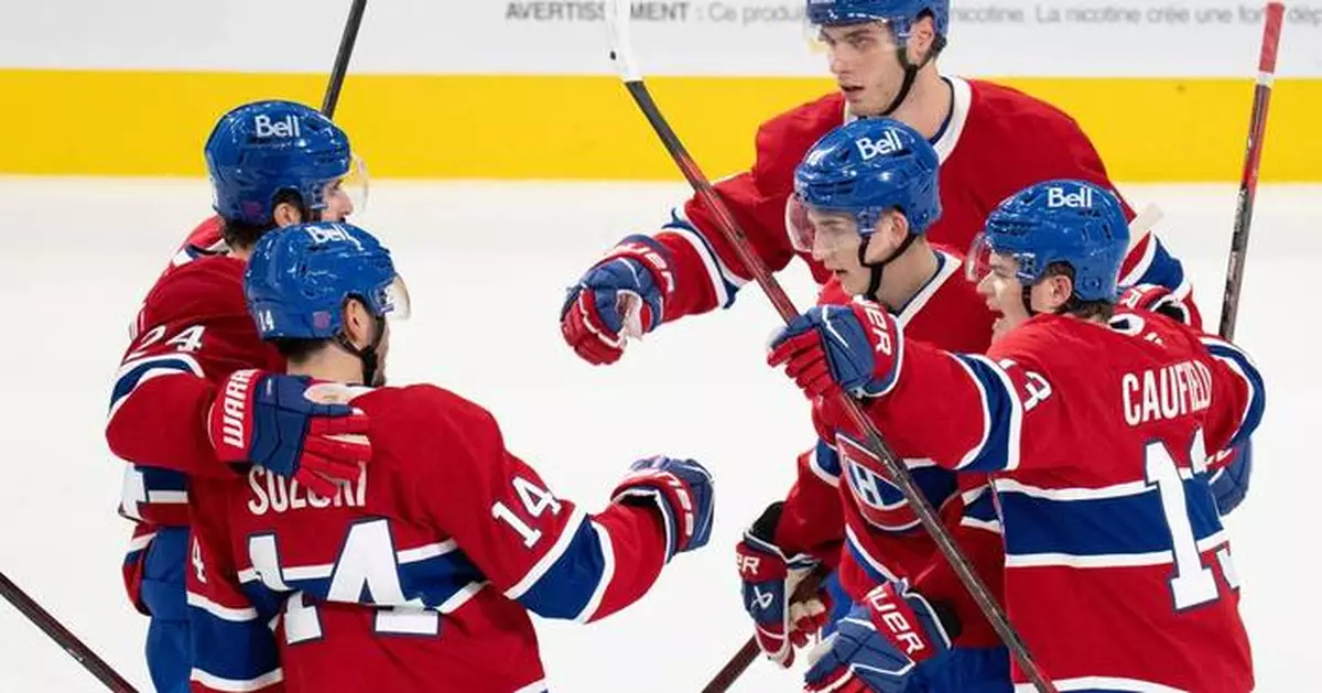 Caufield scores his second goal in OT to lift Canadiens over Sabres 4-3