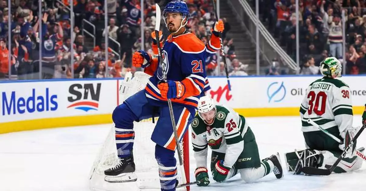 Bouchard scores in OT to lift the Oilers past the Wild, 4-3