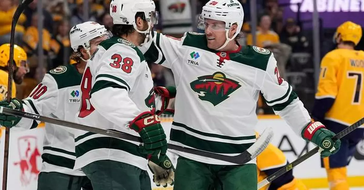 A fast first period sets the tone as the Wild open with a 3-1 win over Nashville