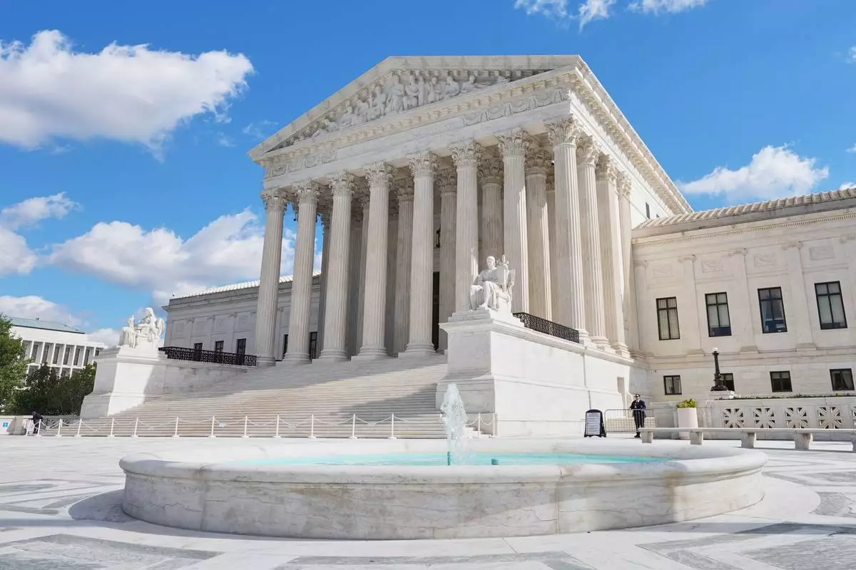 FILE - The Supreme Court is pictured Monday, Oct. 5, 2026, in Washington. (AP Photo/Mariam Zuhaib, File)