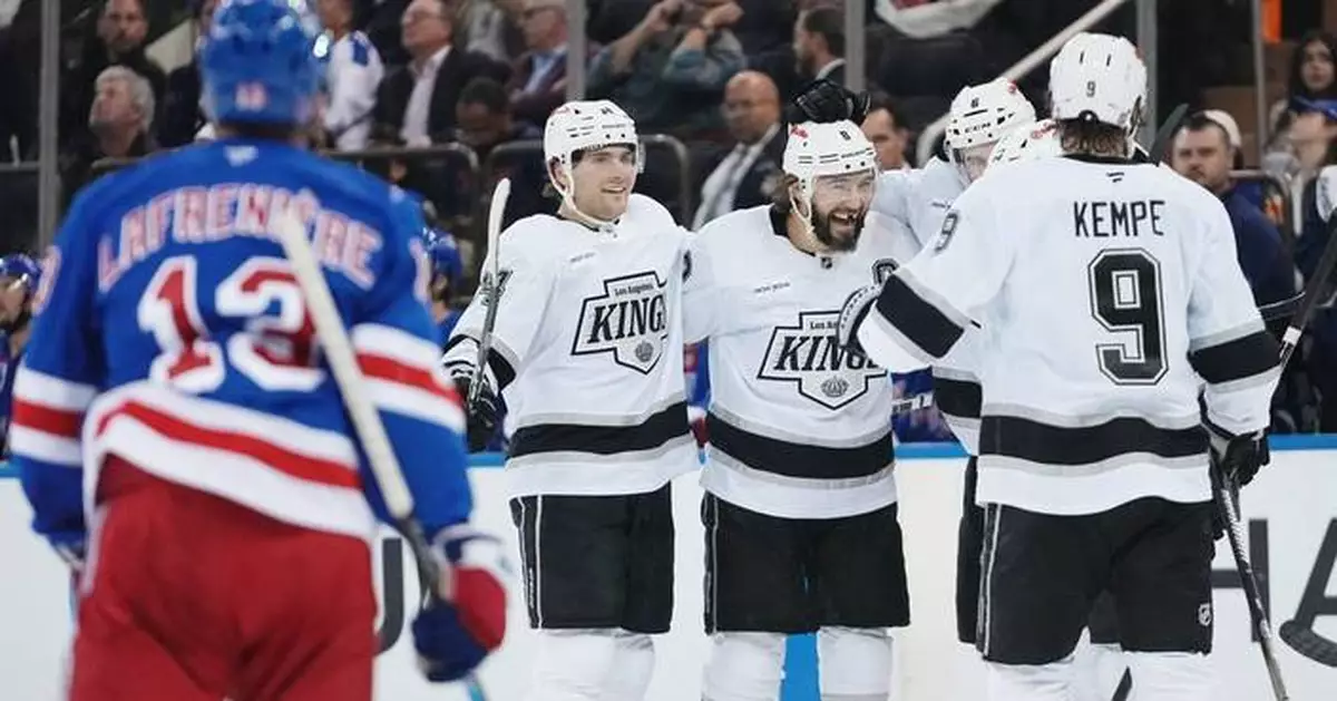 Kings continue hot Eastern Conference trip with 6-3 win over Rangers
