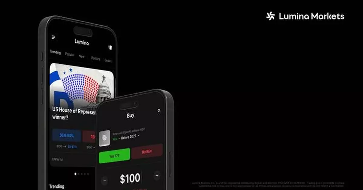 Lumina Markets Launches Prediction Market App for U.S. Customers