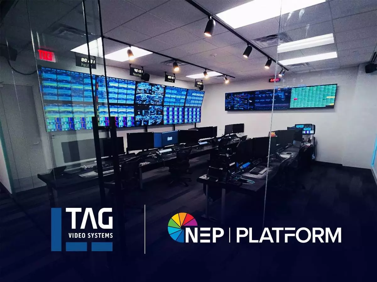 TAG Video Systems has joined NEP Platform’s growing ecosystem of trusted production software, bringing multiviewing, monitoring and quality control capabilities to the Platform. Pictured is NEP's Connected Solutions facility in Dallas, Texas.