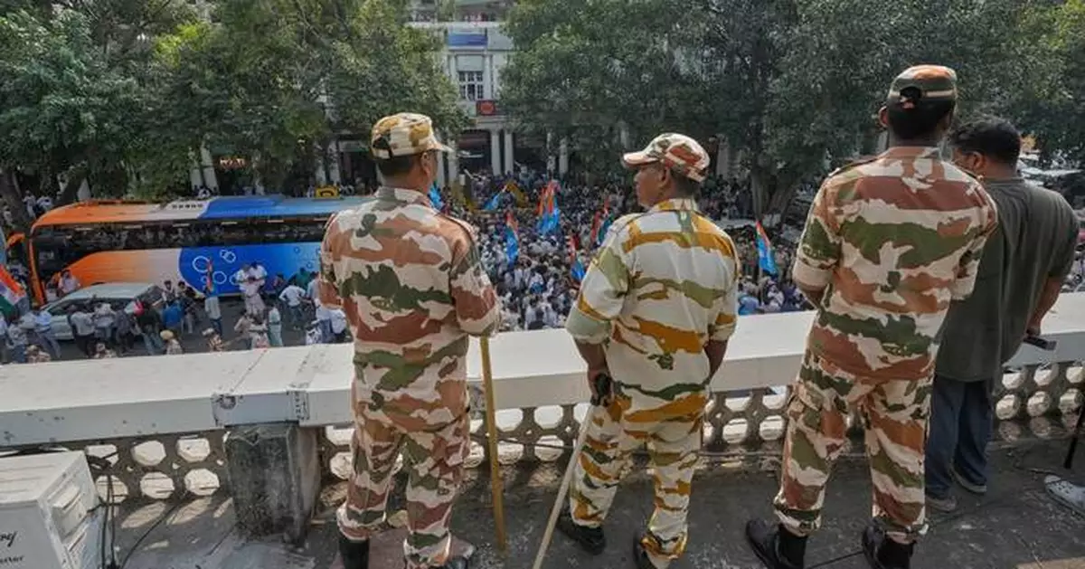 India steps up security ahead of a major protest in New Delhi over voter lists