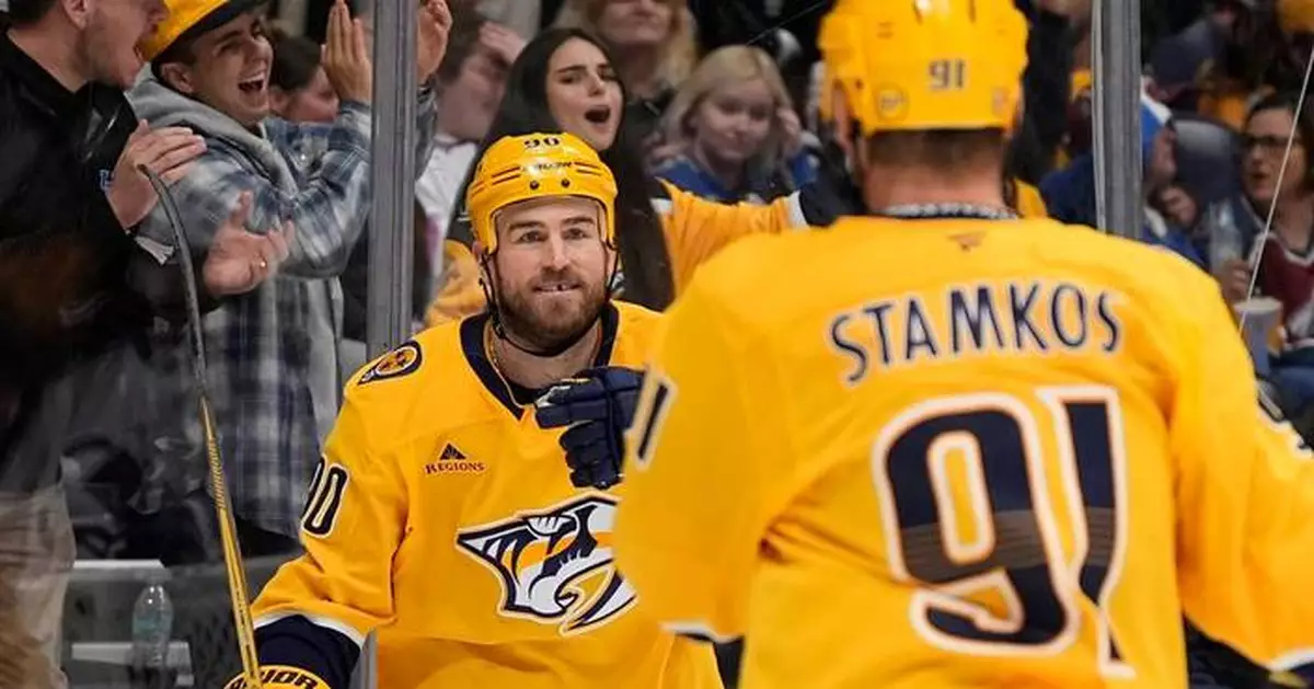 O'Reilly, Stamkos each score twice as the Predators beat the Avalanche 6-2