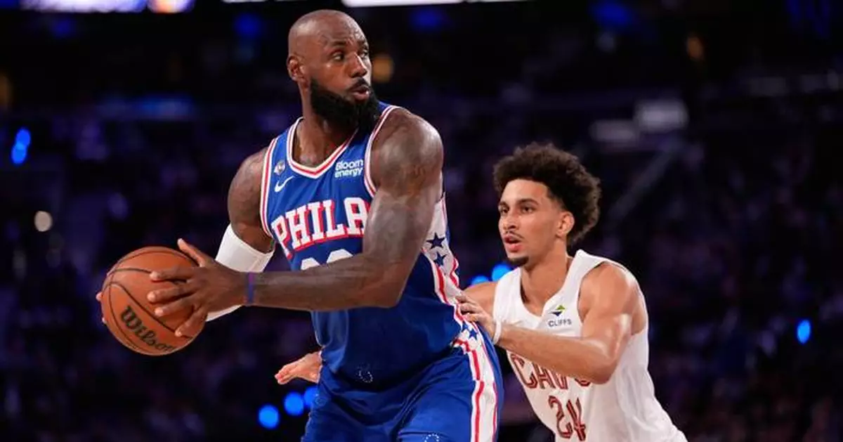 James, Embiid, Maxey spark 76ers' rally from 29 points down in home opener to stun Cavs 114-106
