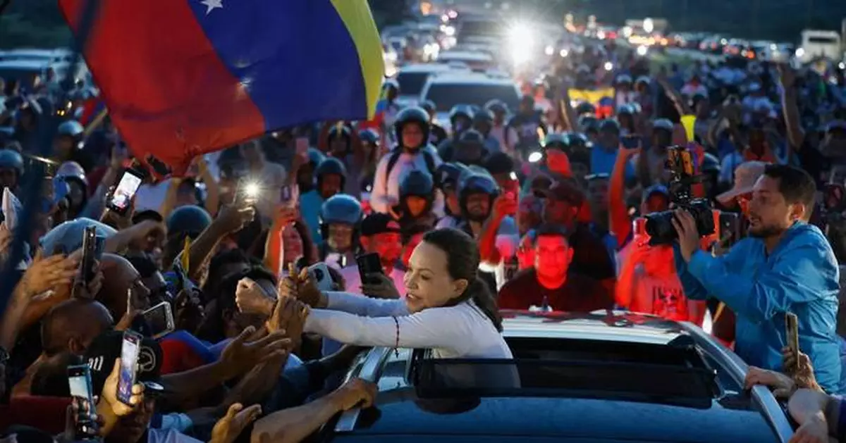 Photos of María Corina Machado’s return to Venezuela as supporters welcome opposition leader