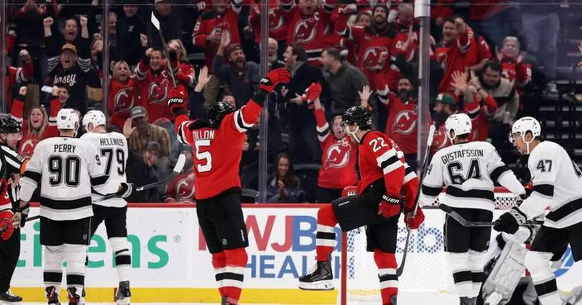 Brett Pesce scores go-ahead goal as Devils beat Kings 3-1 for 3rd straight win