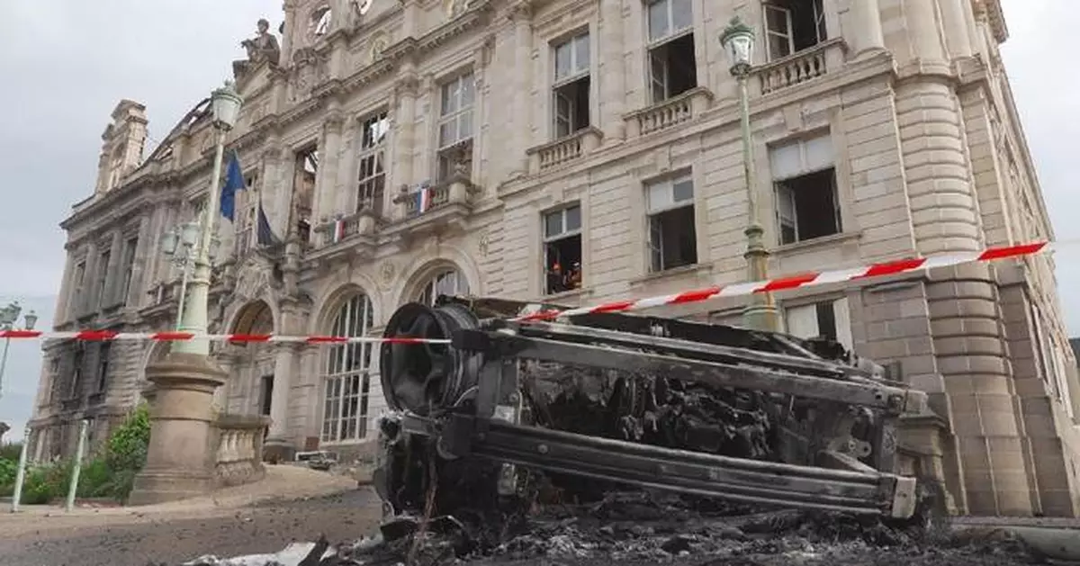 Residents express shock, anger after historic town hall in Limoges destroyed amid violent protests