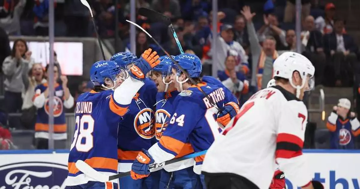 Sorokin has 30th career shutout as Islanders blank Devils 6-0