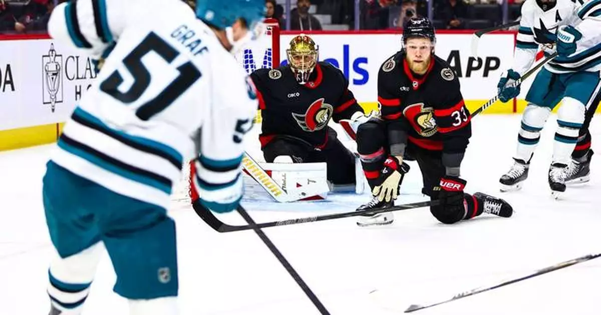 Sharks beat the Senators 6-2 for their 1st regulation victory of the season