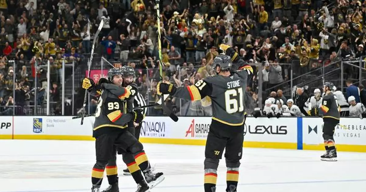Marner scores on OT power play to lift the Golden Knights past the Kings, 2-1
