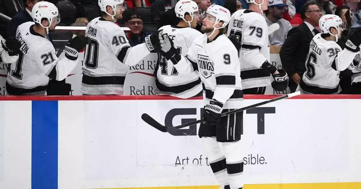 Adrian Kempe scores 2 goals and Kings beat Capitals 5-2 for first win of season