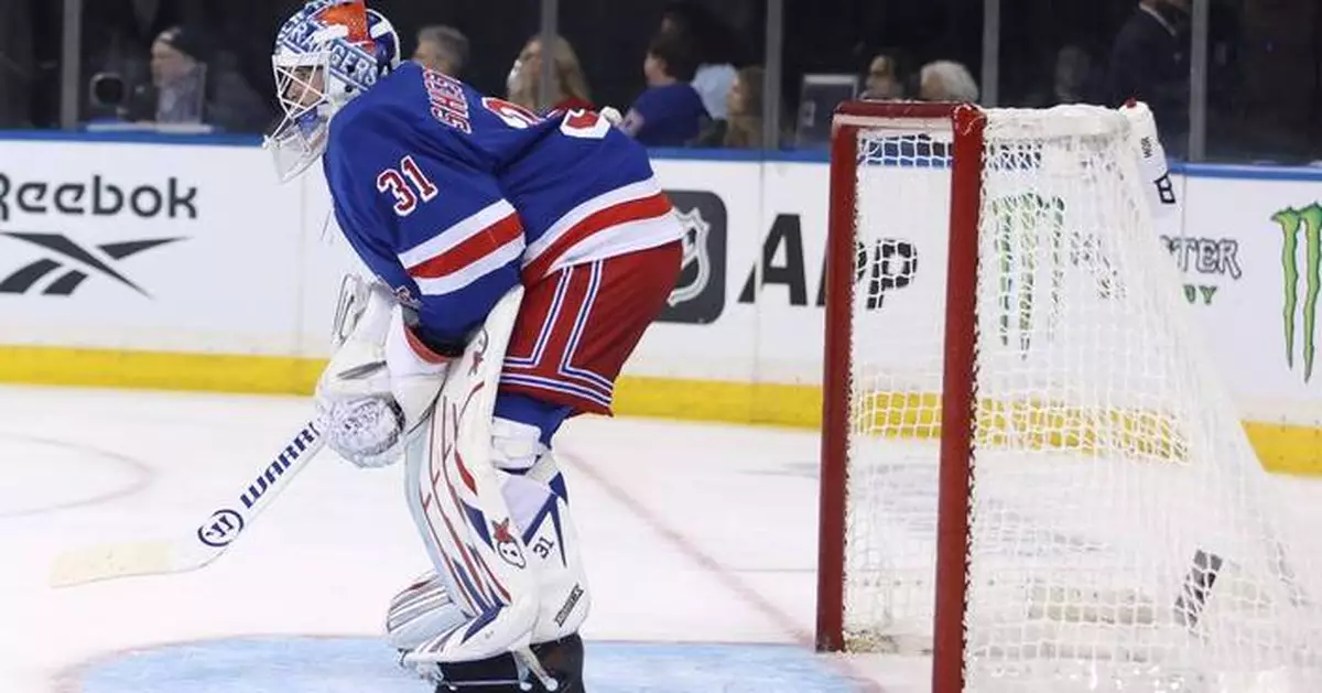 Igor Shesterkin becomes first Rangers goalie to score in 5-1 win over Lightning in home opener