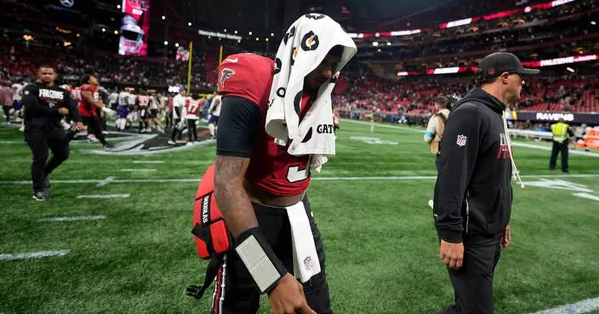 Falcons' Michael Penix Jr. sustains rib injury in 4th quarter in OT loss to Ravens