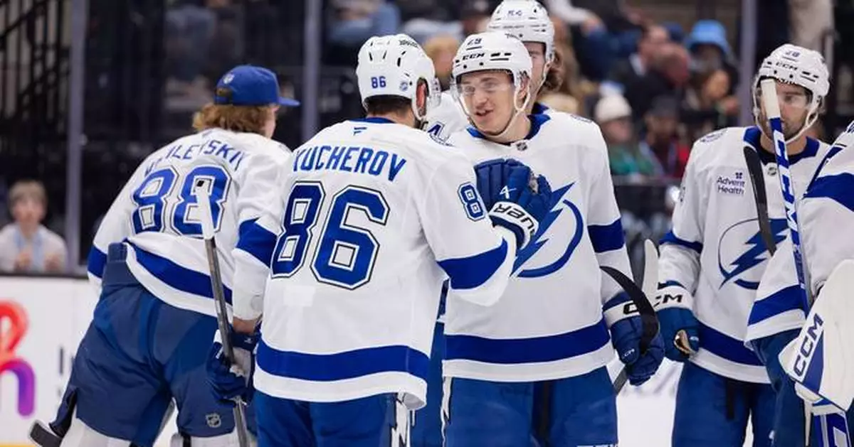 Nikita Kucherov becomes the Lightning’s career points leader, passing Steven Stamkos