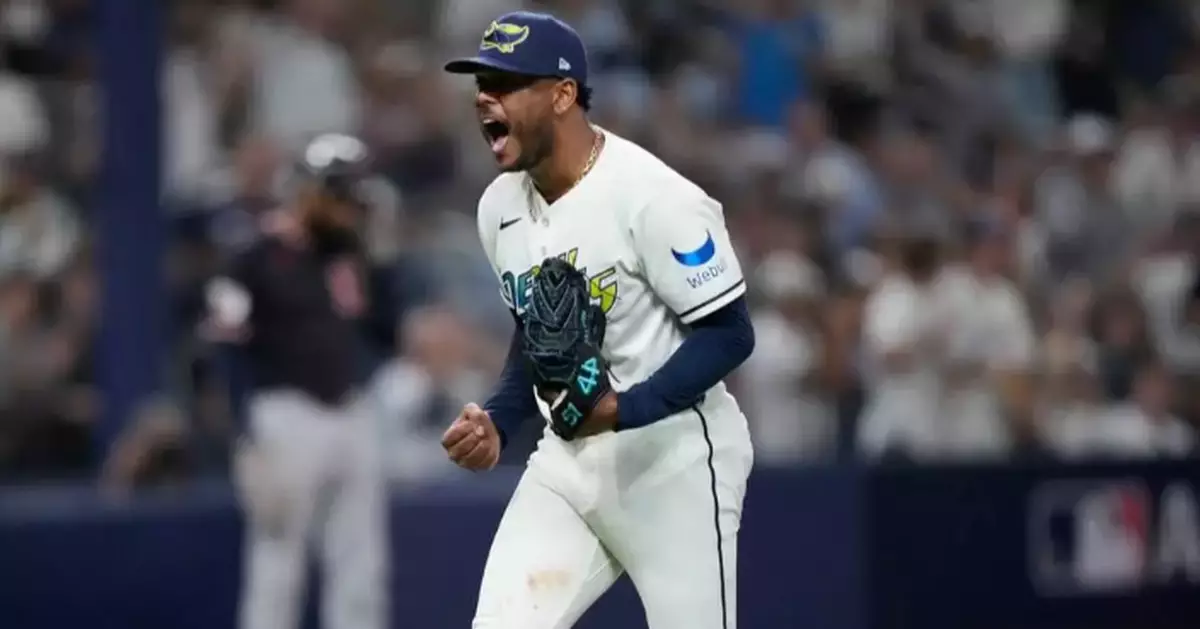 'Fastball Freddy' Peralta earns ALCS MVP award after pitching the Rays into the World Series