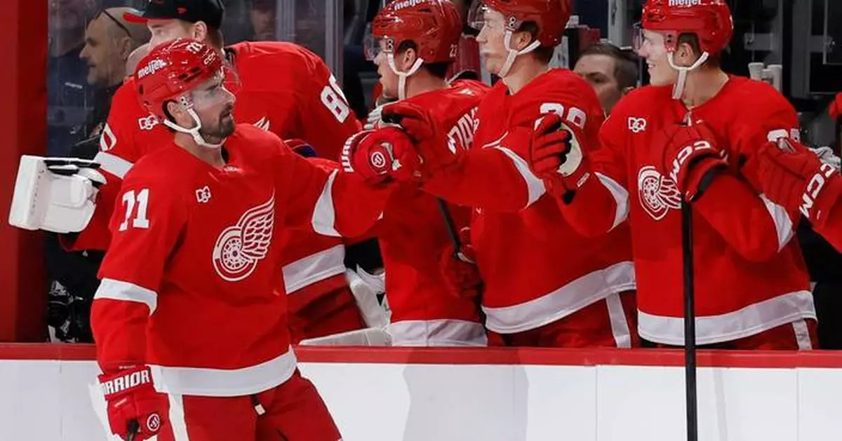 Dylan Larkin plays and scores in his first game for the Red Wings since asking for a trade