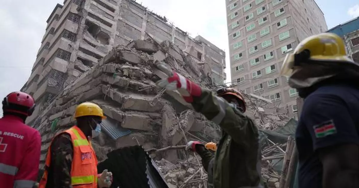 1 person rescued from collapsed building in Kenya as others remain missing