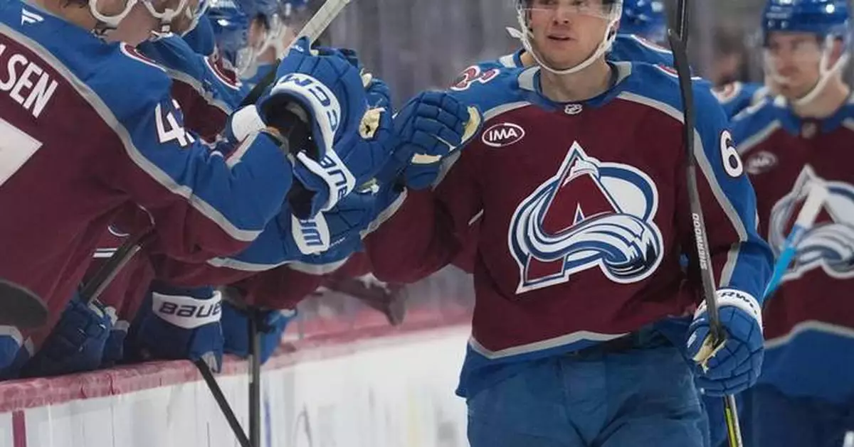 Nathan MacKinnon has goal and 3 assists, Artturi Lehkonen scores twice as Avs beat Penguins 5-2
