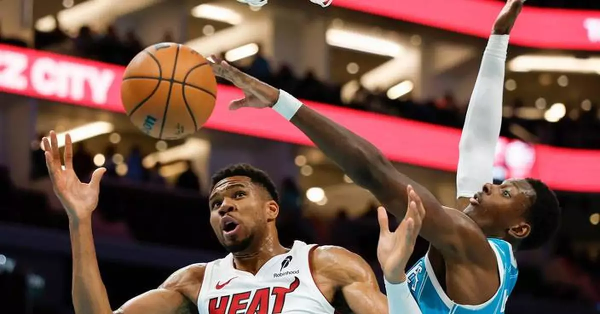 Brandon Miller scores 34 points as the Hornets beat the winless Heat 115-110