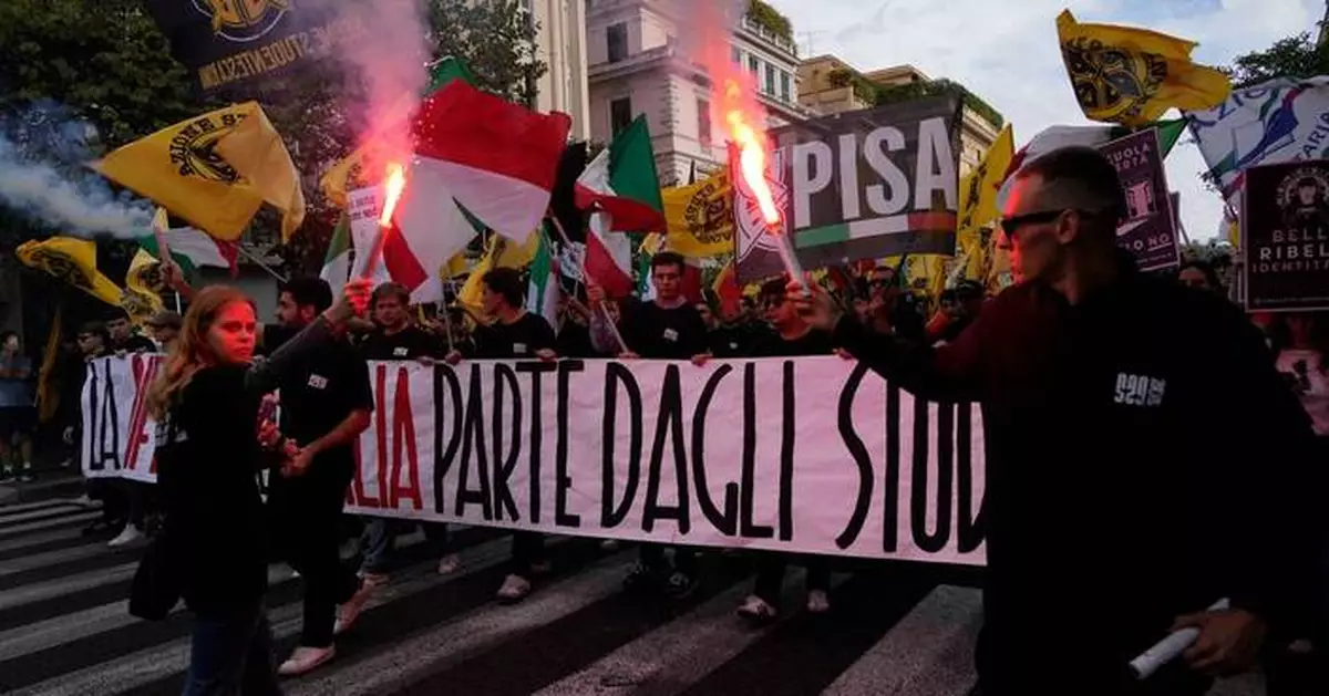 Soldiers guard center of Milan as thousands of protesters march across European cities