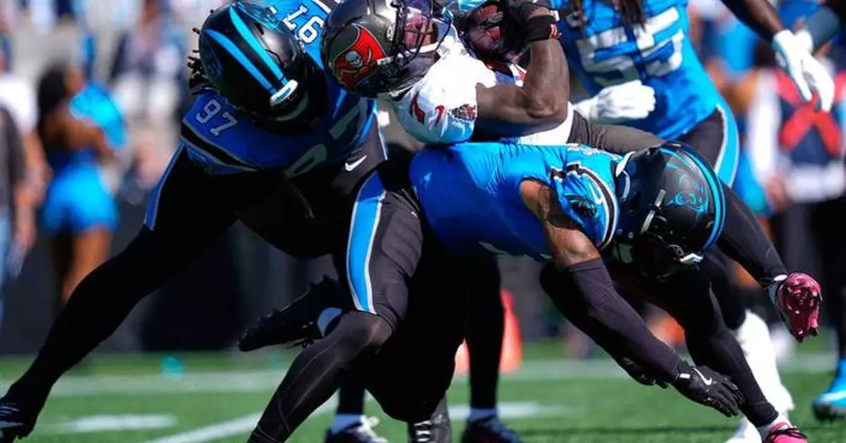Panthers' run defense springs a leak again against Tampa Bay with Packers up next on Thursday night