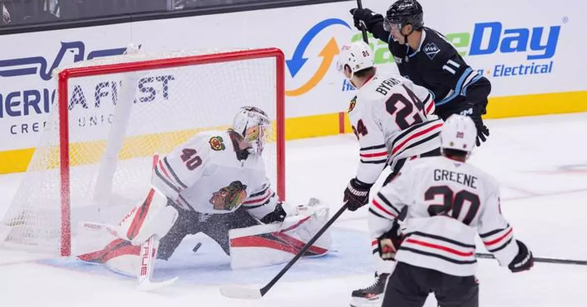 Guenther has 2 power-play goals in the Mammoth's 6-0 victory over the Blackhawks