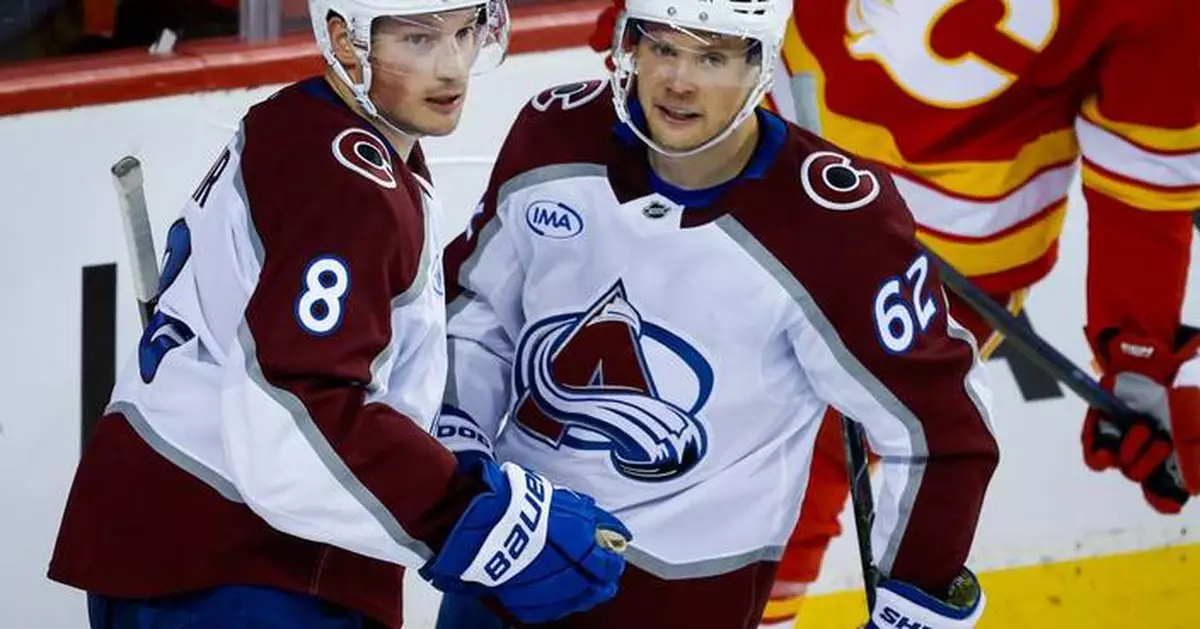 Makar has 2 goals and an assist in the Avs' 7-3 victory over the winless Flames