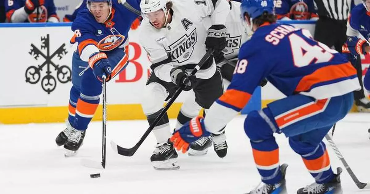 Artemi Panarin scores twice and the Kings beat the Islanders in OT for a 2nd straight win