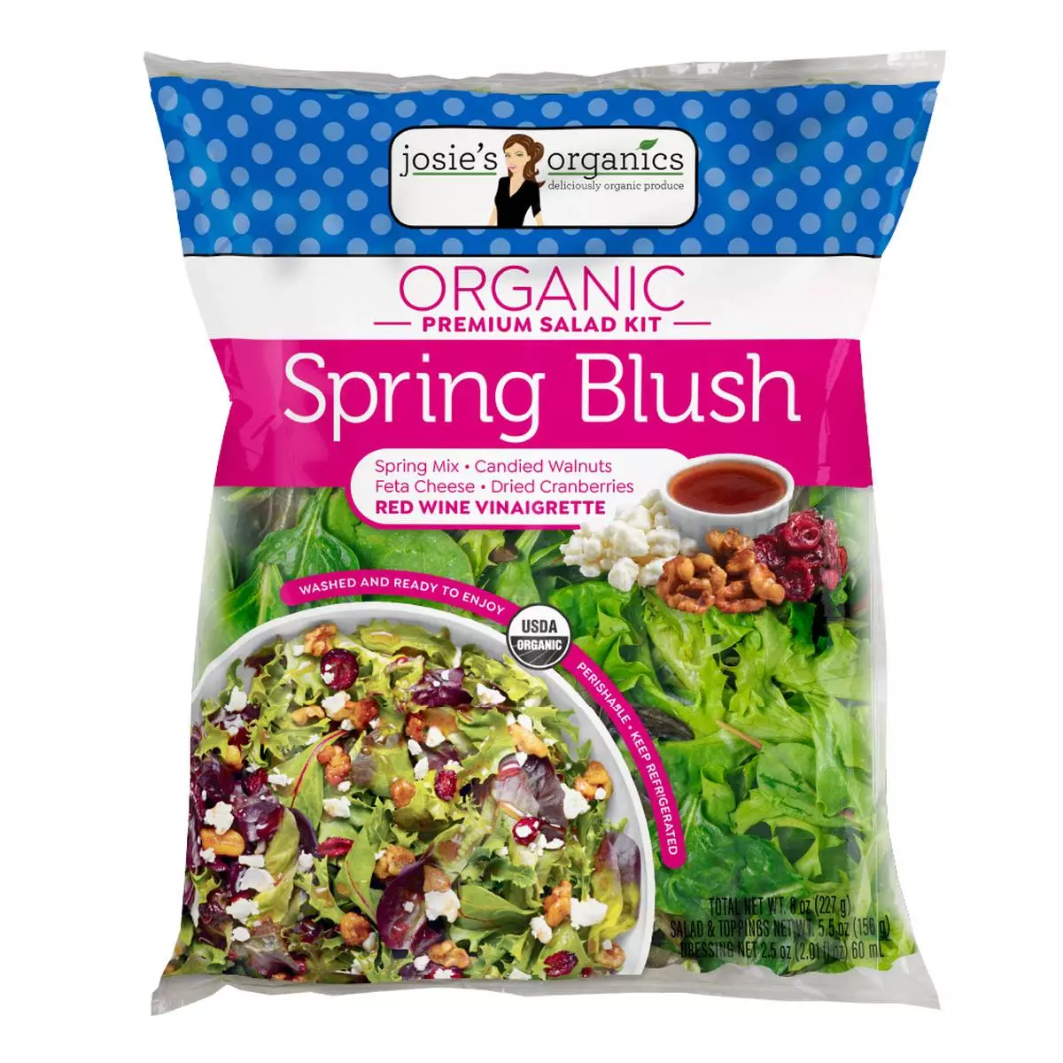 The Fresh Market, Inc. today announced that Josie's Organic salad kits are now available in its stores. The Josie's Organic lineup at The Fresh Market spans traditional and chopped salad kits, including Spring Blush. (Photo: The Fresh Market)