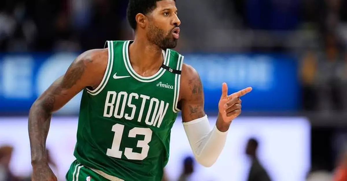 Paul George scores 38 points in a losing debut with the Celtics
