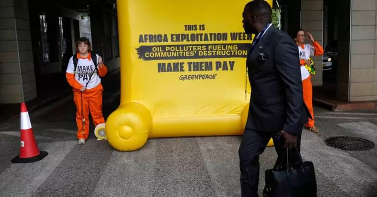 Environmentalists picket African Energy Week, urging an end to new oil and gas exploration