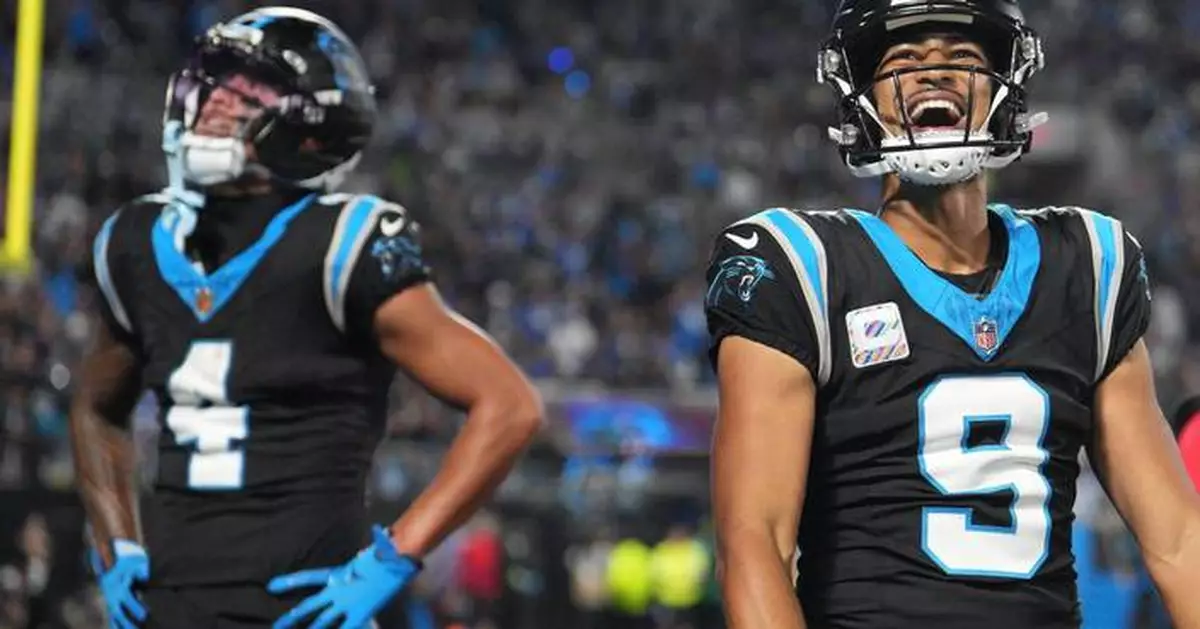 Young, McMillan connect for 2 TDs to lead Panthers past Lions 32-26